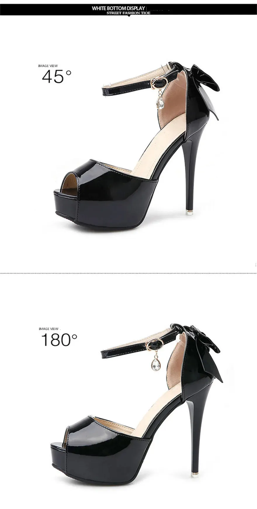 Wedding Crystal Buckle High Heels