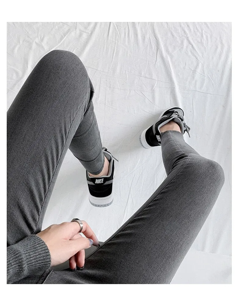 Wjczt Classic Blue  Jeans Women High Waisted Super Elastic Y2k Aesthetic Fashion Capris 2021 Urban Femme Denim Pants Streetwear Trendy