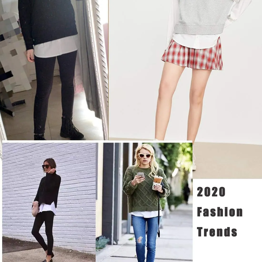 Women's Plus Size Layering Fake Top Lower Sweep Skirt, Cotton A-line Mini Skirt Half-Length Shirt Extender